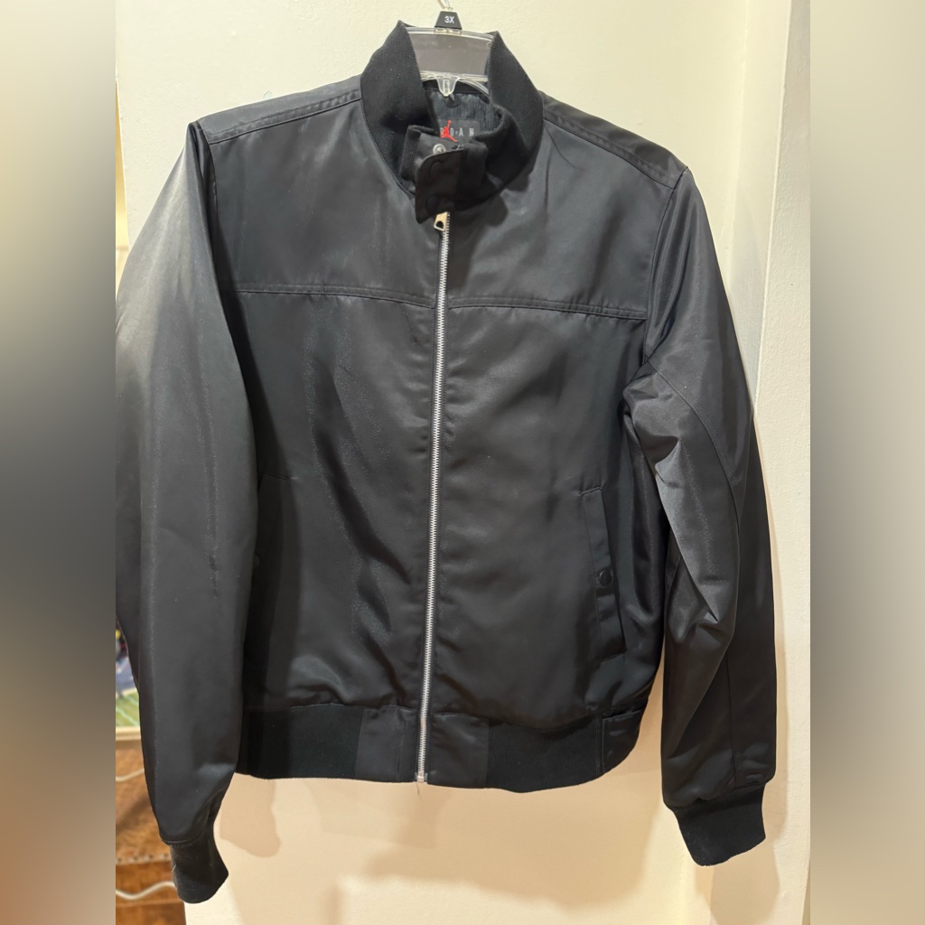 Air Jordan X A Ma Manarie Black Jacket Size Large